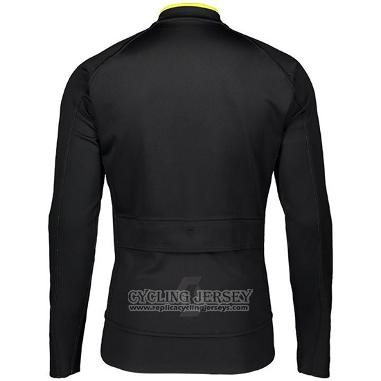 2019 Cycling Jersey Scott Rc Ff Black Red Long Sleeve And Bib Tight